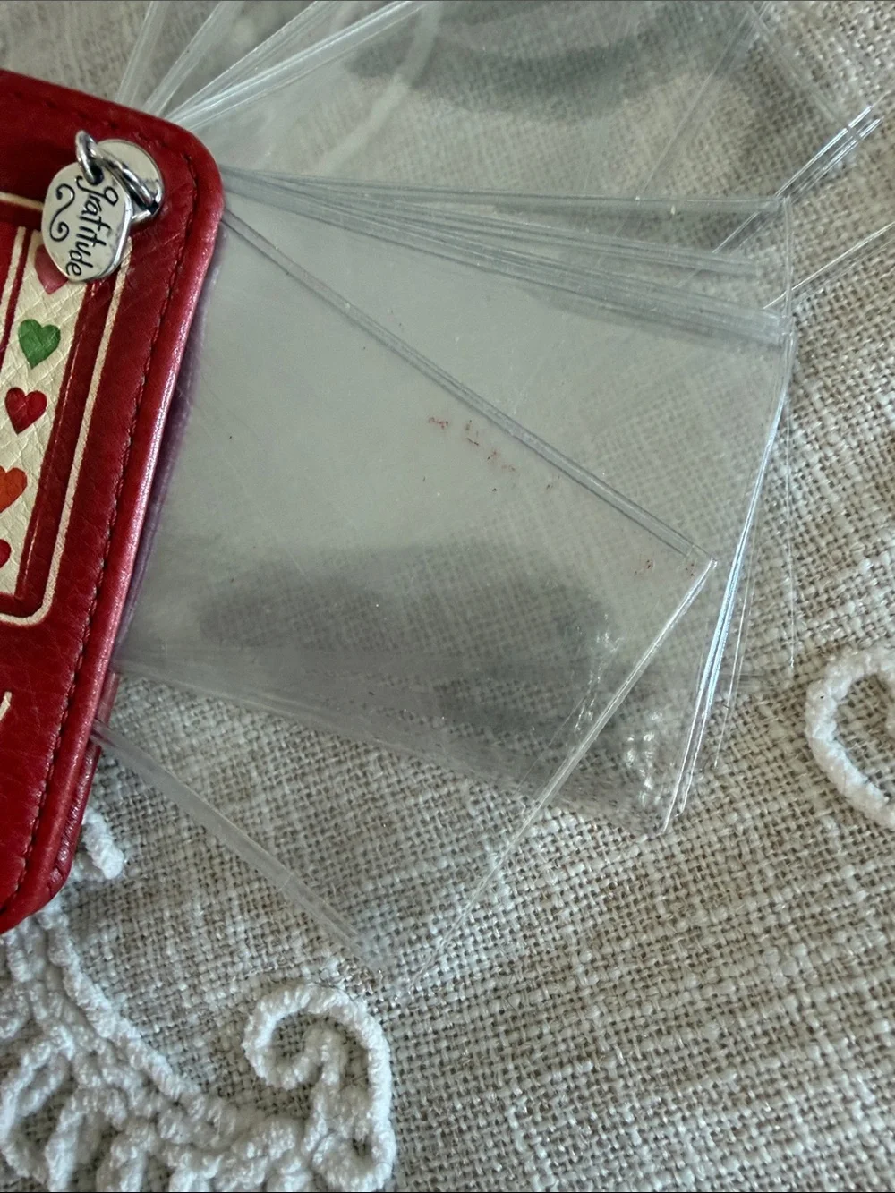 Brighton Vintage Rare Cherished Moments Red Leather Holder For Photos.